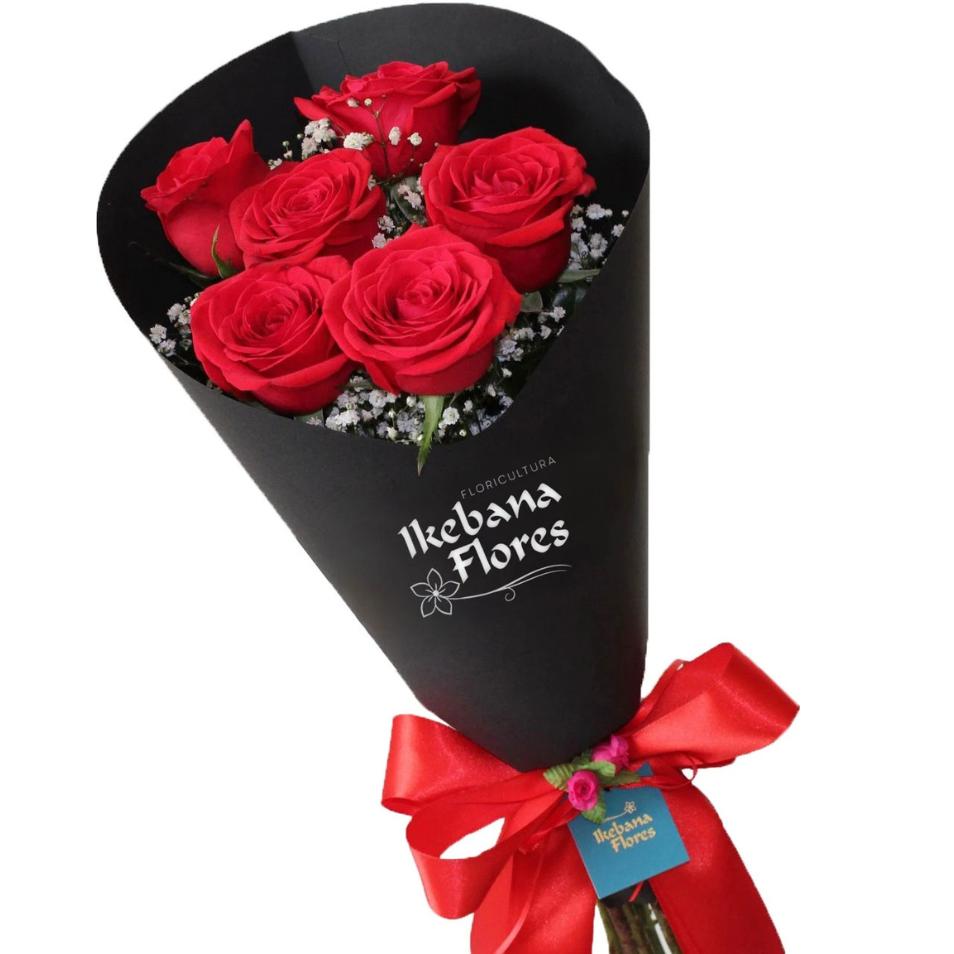 Buquê 6 Rosas